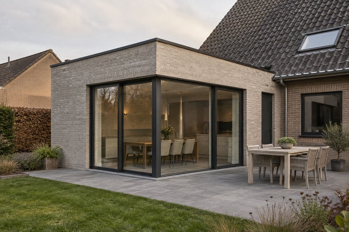 AI-illustratie van aanbouwen & bijgebouwen