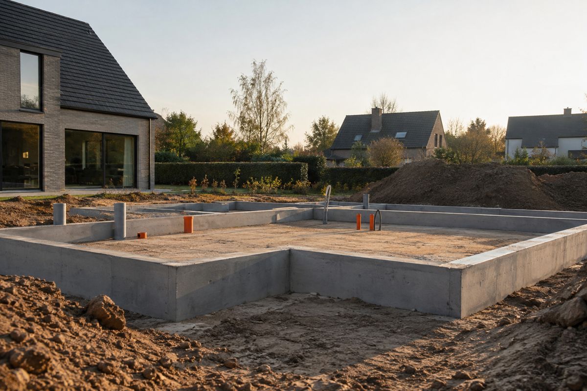AI-illustratie van funderingen