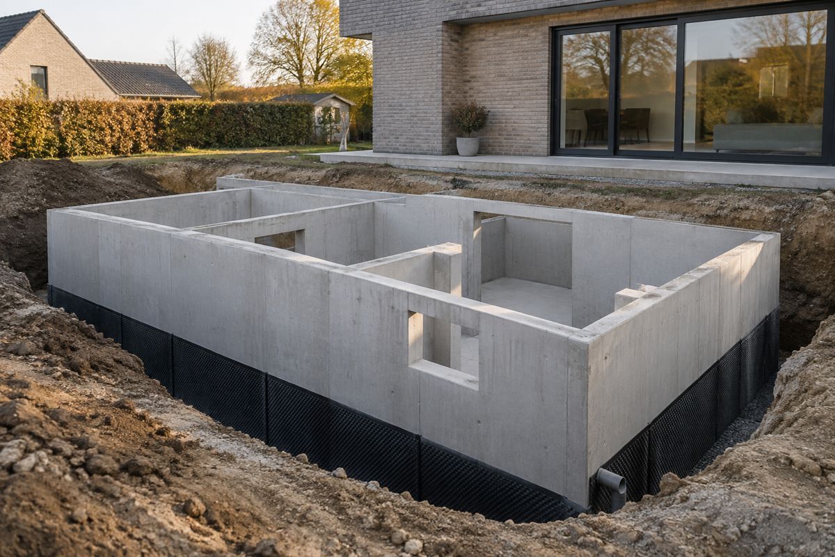 AI-illustratie van kelders