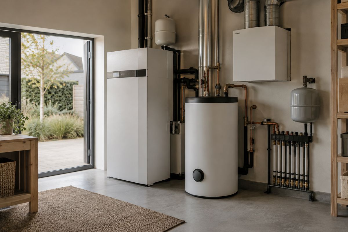 AI-illustratie van onderhoud van technische installaties