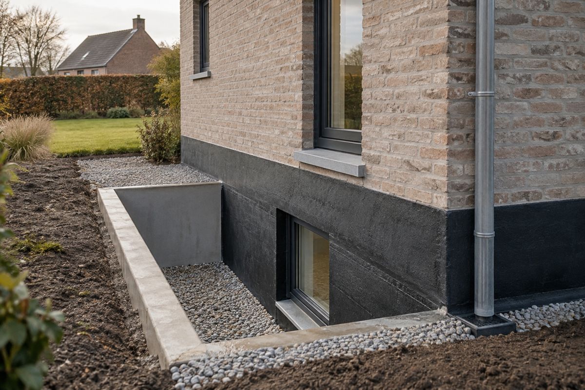 AI-illustratie van vochtbestrijding & kelderdichting